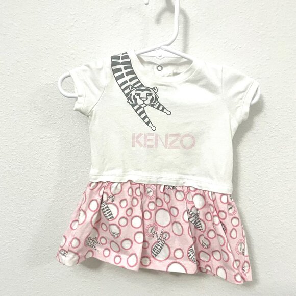 Kenzo Tiger Pink Tank Infant Dress Size 3M - Picture 1 of 5